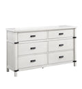 Loretta Modern Style 4 Pc Queen Bedroom Set Made With Wood In Antique White Queen Antique White Wood White 4 Piece Set Bedroom Bed Included,Dresser Included,Mirror Included,Nightstand Included Modern Solid Wood Mdf Wood