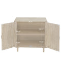 2 Door Cabinet, Suitable For Bedroom, Living Room, Study Natural Mdf