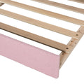 Full Size Upholstered Daybed With Storage Armrests, Trundle And Latest Integrated Bluetooth Audio System, Teddy Fleece, Pink Pink Fleece
