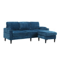 United Storage Sofa Living Room Sofa Cozy Sectional Sofa Teal Polyester 3 Seat