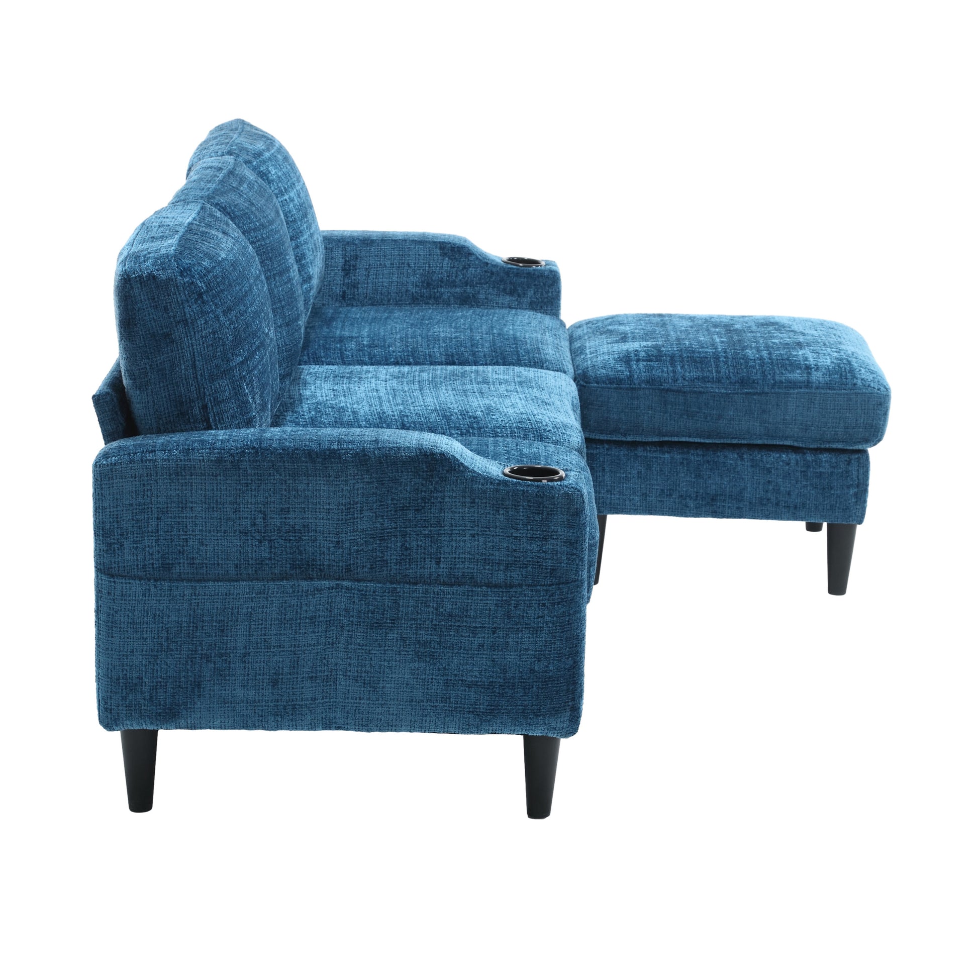 United Storage Sofa Living Room Sofa Cozy Sectional Sofa Teal Polyester 3 Seat