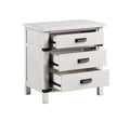 Loretta Modern Style 4 Pc Queen Bedroom Set Made With Wood In Antique White Queen Antique White Wood White 4 Piece Set Bedroom Bed Included,Dresser Included,Mirror Included,Nightstand Included Modern Solid Wood Mdf Wood