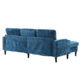 United Storage Sofa Living Room Sofa Cozy Sectional Sofa Teal Polyester 3 Seat