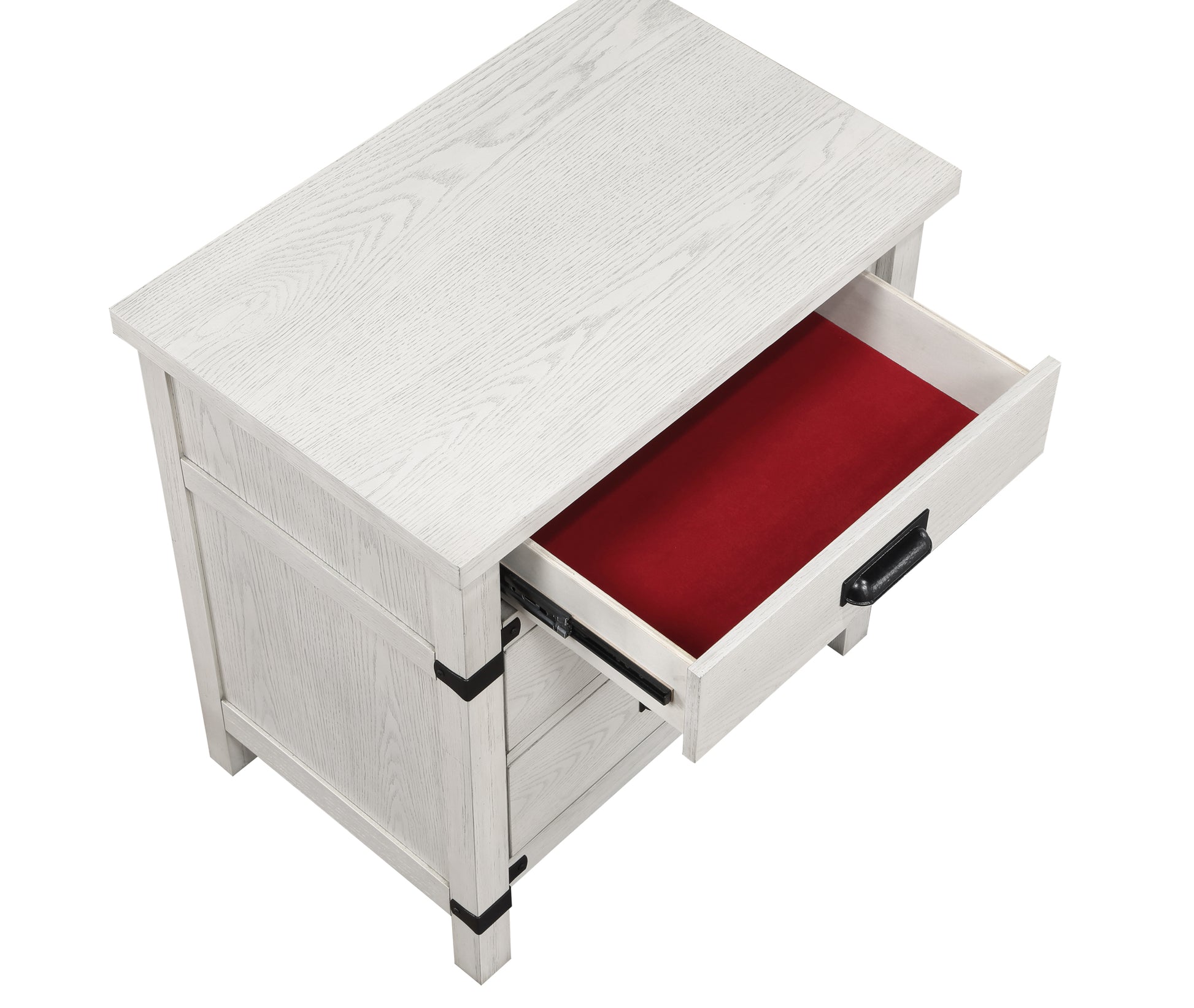 Loretta Modern Style 4 Pc Queen Bedroom Set Made With Wood In Antique White Queen Antique White Wood White 4 Piece Set Bedroom Bed Included,Dresser Included,Mirror Included,Nightstand Included Modern Solid Wood Mdf Wood