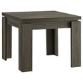 Weathered Grey 3 Piece Floating Top Occasional Set Grey Gray Primary Living Space Contemporary,Modern Rectangular Coffee & End Tables Wood