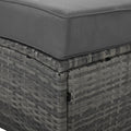 Outdoor Patio Furniture Luxury Circular Outdoor Sofa Set Rattan Wicker Sectional Sofa Lounge Set With Tempered Glass Coffee Table, 6 Pillows, Grey Yes Grey Water Resistant Frame Water Resistant Cushion Garden & Outdoor Sectional Seating Groups Foam