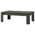 Weathered Grey 3 Piece Floating Top Occasional Set Grey Gray Primary Living Space Contemporary,Modern Rectangular Coffee & End Tables Wood