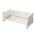 Twin Size Solid Wood Daybed With 2 Drawers For Limited Space Kids, Teens, Adults, No Need Box Spring, White Box Spring Not Required Twin White Wood Bedroom Mid Century Modern,Modern Pine Daybeds Wood