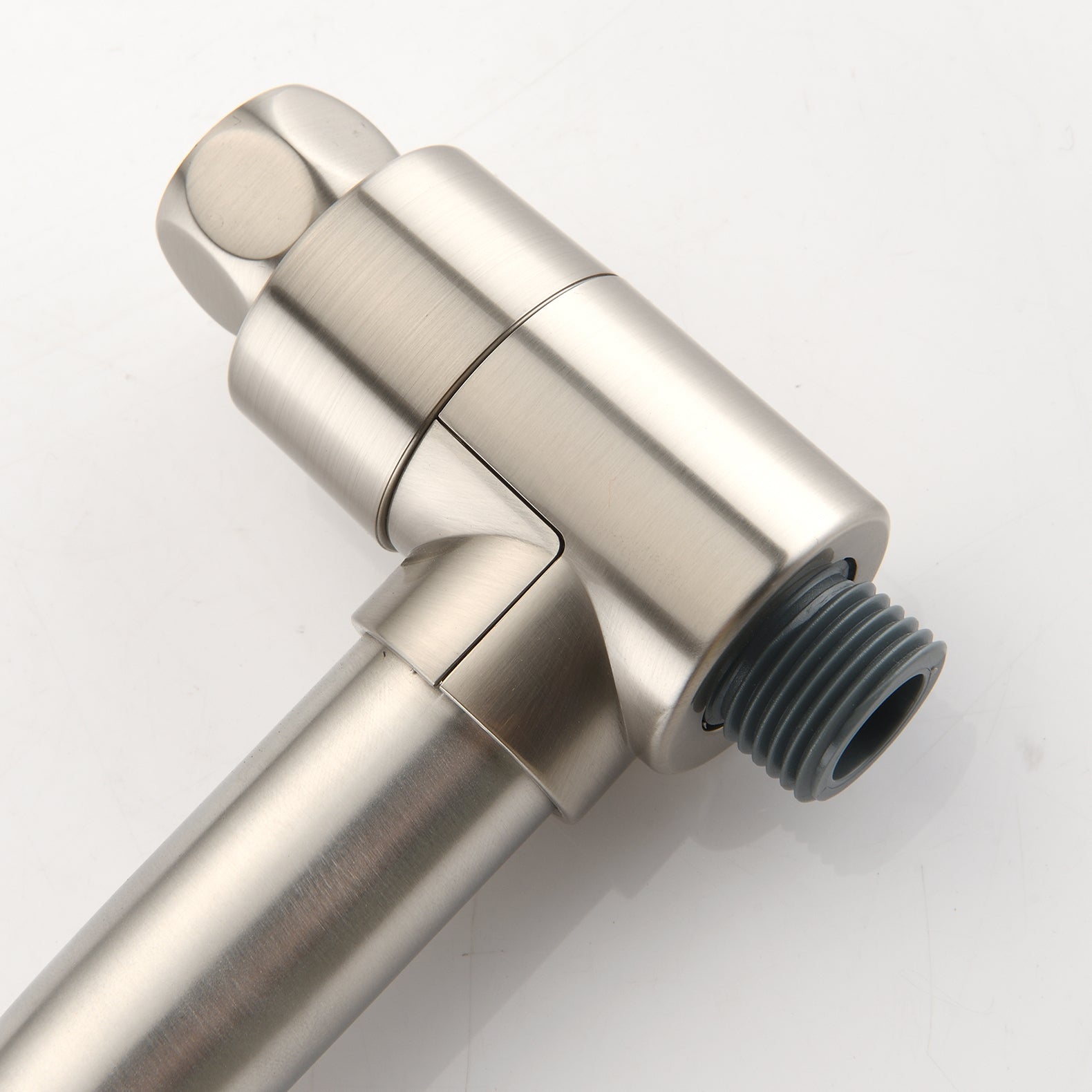 Drill Free Stainless Steel Slide Bar Combo Rain Showerhead 7 Setting Hand, Dual Shower Head Spa System With Tup Spout Rough In Valve Included Brushed Nickel Abs