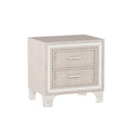 3 Pieces Bedroom Sets,Queen Size Upholstered Platform Bed With Led Lights And Two Nightstands Beige Beige Velvet