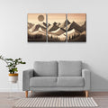 3 Panels Framed Abstract Wood Grain Style Mountain & Forest Canvas Wall Art Decor,3 Pieces Canvas Decoration Painting For Office,Dining Room,Living Room, Bedroom Decor 1218In Thickness 1.5Inch Rectangle Framed Multicolor Oversized 41In Canvas Nature