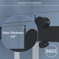 62'' 66'' W X 76'' H Soft Closing Double Sliding Frameless Shower Door With 3 8 Inch 10Mm Clear Glass In Matte Black Matte Black Stainless Steel