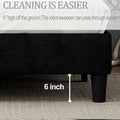 King Bed Frame With Headboard,Sturdy Platform Bed With Wooden Slats Support,No Box Spring,Mattress Foundation,Easy Assembly Dark Grey Dark Grey Wood