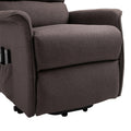 Electric Power Lift Recliner Chair For Elderly, Fabric Lift Chair With Remote Control, Side Pockets For Living Room, Brown Brown Polyester