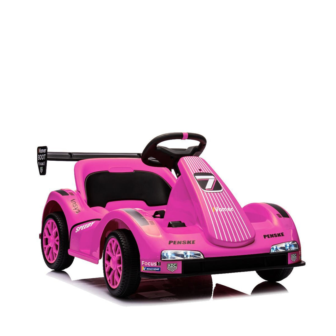 Electric Four Wheel Car Pink Plastic