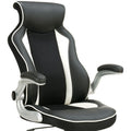 Black And Silver Adjustable Height Office Chair Black Office Spot Clean Contemporary,Modern Foam Casters Upholstered