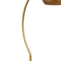 Gold Dome Shade Table Lamp With Curved Neck Gold Table&Floor Lamps Contemporary,Modern Study Metal