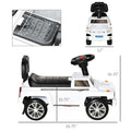 Kids Ride On Push Car, Suv Style Sliding Walking Car For Toddle With Horn, Music, Working Lights, Hidden Storage And Anti Dumping System, White White Metal