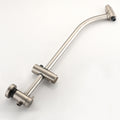 Drill Free Stainless Steel Slide Bar Combo Rain Showerhead 7 Setting Hand, Dual Shower Head Spa System With Tup Spout Rough In Valve Included Brushed Nickel Abs