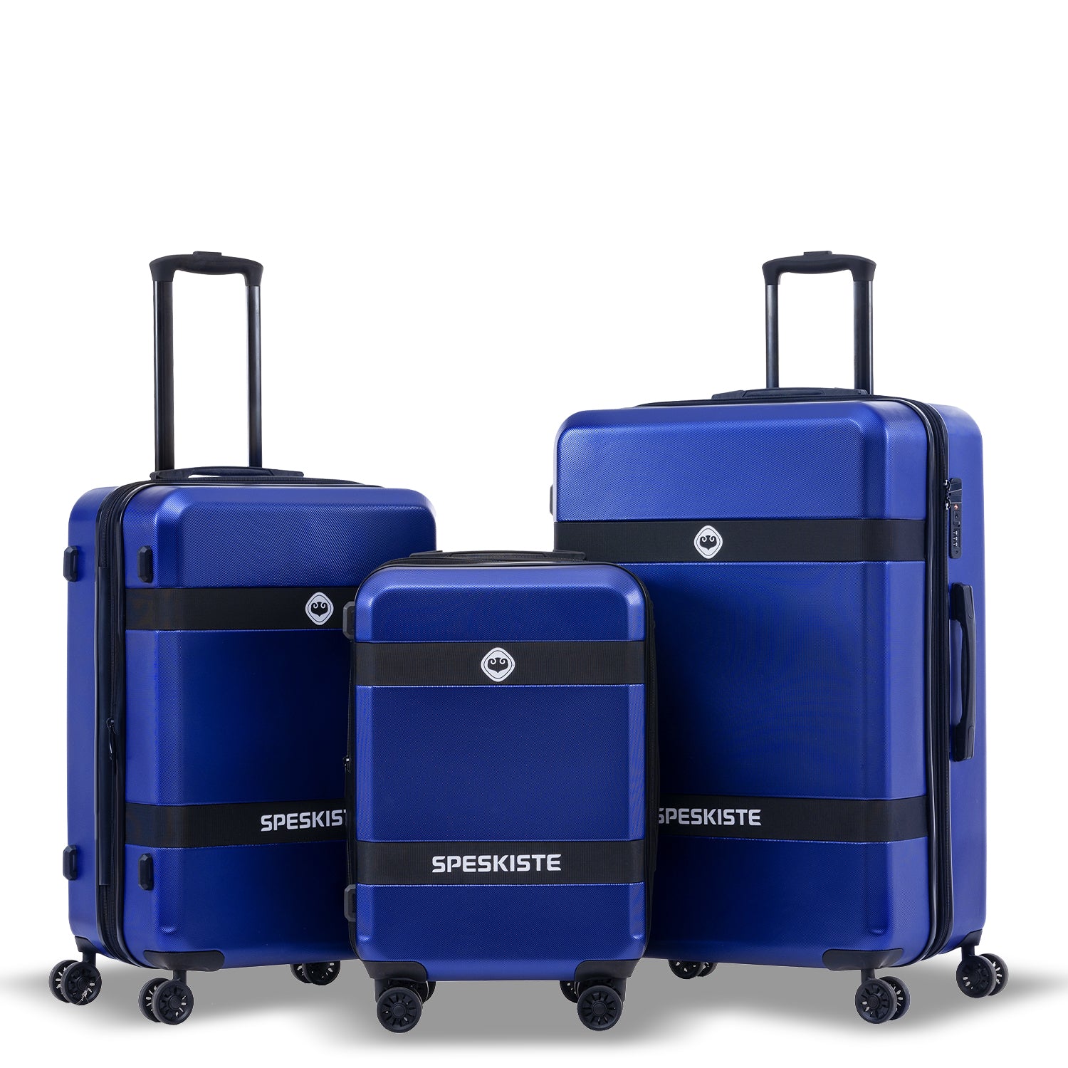 Luggage Sets Model Expandable Abs Pc 3 Piece Sets With Spinner Wheels Lightweight Tsa Lock 20 24 28 ,Blue Blue Abs Pc