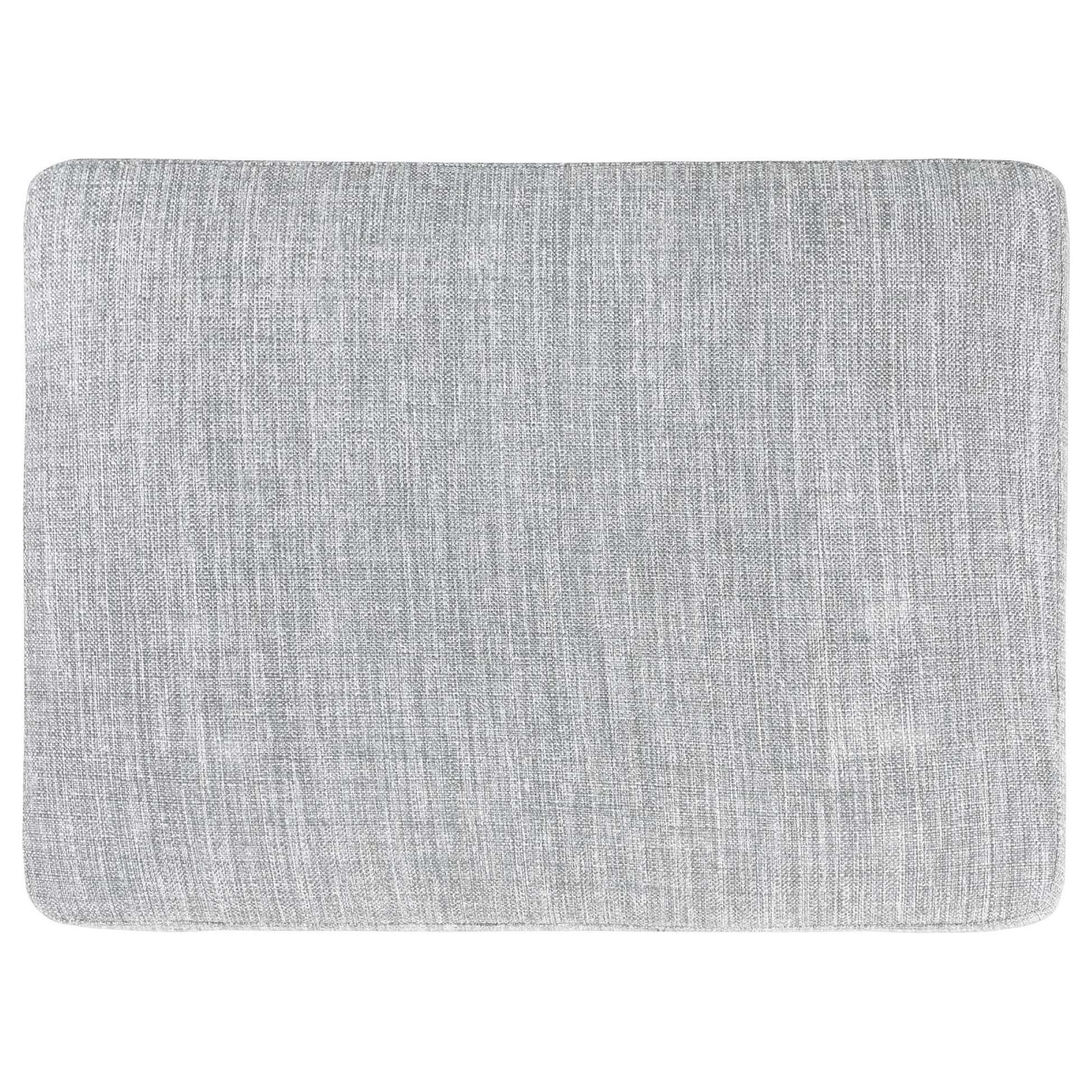Grey Ottoman With Tapered Leg Grey Wood Primary Living Space Grey Solid Backless Contemporary,Modern Rubberwood Rectangle Armless Foam With Storage Upholstered