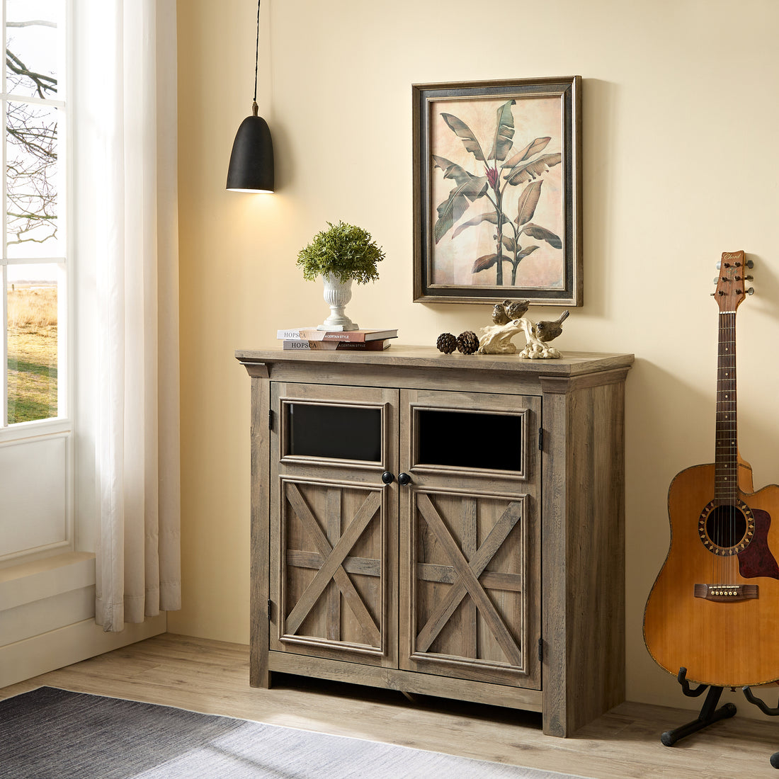 2 Doors Cabinet Large Buffet Sideboard Cabinet, Bar Wine Cabinet For Entryway Living Room Buffet Cabinet Table Coffee Bar Wine Bar Storage Cabinet For Dining Room Gray Wash Gray Wash Mdf