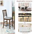 Dining Room Furniture Counter Height Chairs Set Of 4, Kitchen Chair With Padded Seatupholstered Side Chair For Dining Room, Living Room, Walnut Walnut Dining Room Rubberwood Rubber Wood
