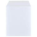 White 2 Drawer Reversible Office Desk White White Office Contemporary,Modern Rectangular Drawers Desk Wood