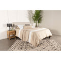 Sand Headboard With Soft Edges Ivory Transitional Foam Upholstered