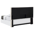 Sand Headboard With Self Welt Details Ivory Transitional Foam Upholstered