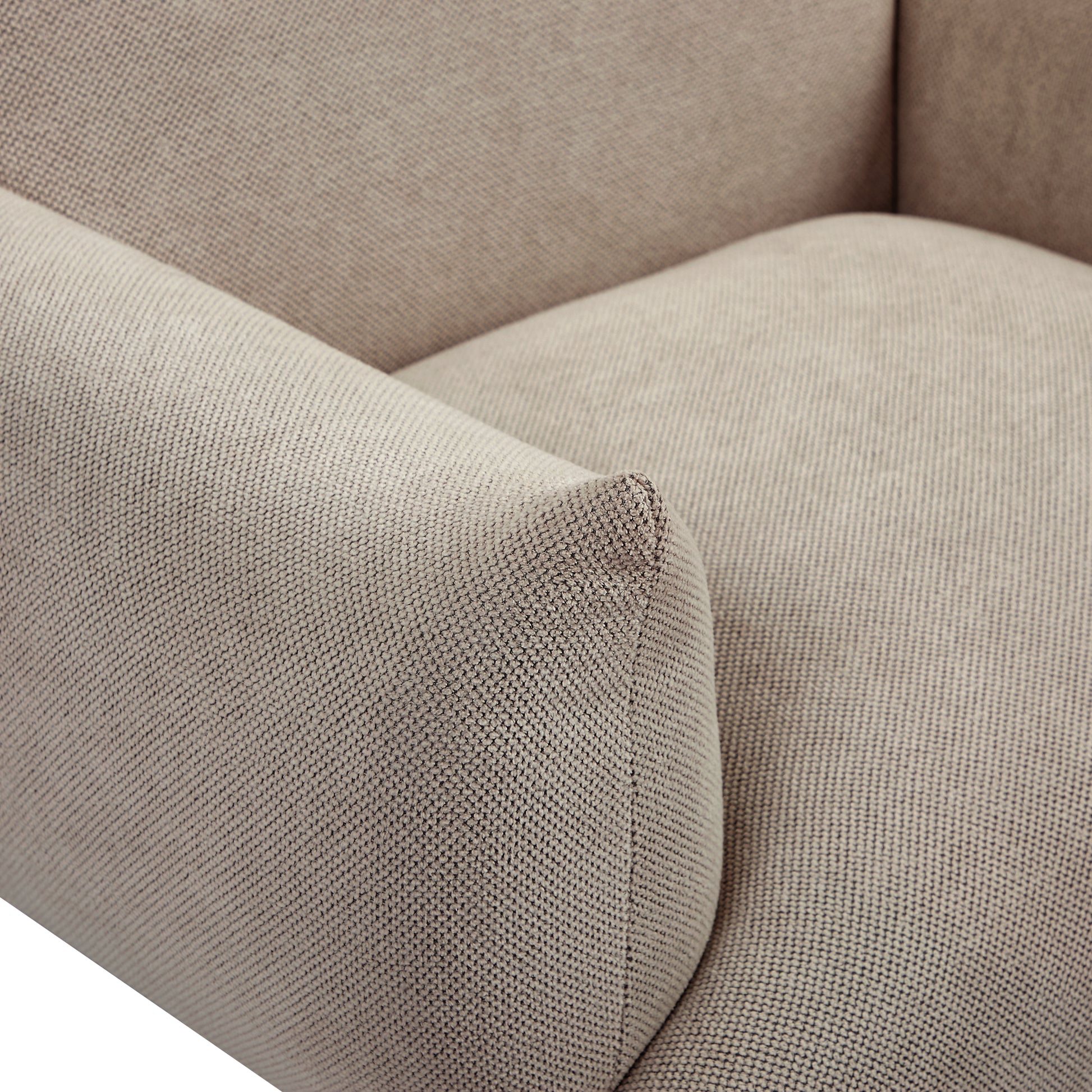 36" Modern Accent Upholstered Armchair, Beige Flannelette Fabric Reading Chair, Originality Of Shapes And Black Metal Legs Single Sofa For Bedroom, Apartment, Office, Lounge. Beige Foam Fabric
