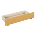 Full Size Upholstered Daybed With 2 Storage Drawers Sofa Bed Frame No Box Spring Needed, Linen Fabric Yellow Yellow Linen
