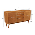 Modern Wood Tv Stand, Entertainment Center For Tvs Up To 65