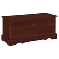 Warm Brown Rectangular Cedar Chest Brown Brown Bedroom Traditional Cedar Wood