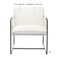 2 Sets 1 Case, Upholstered Hanging Armchair With Arm Pocket Metal Frame, Crushed Foamcushions And Skin Friendly Braid For Living Room And Bedroom. White Color White Foam Polyester