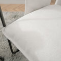2 Sets 1 Case, Upholstered Hanging Armchair With Arm Pocket Metal Frame, Crushed Foamcushions And Skin Friendly Braid For Living Room And Bedroom. White Color White Foam Polyester