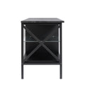 Tv Stand,Iron Tv Cabinet,Entertainment Center, Tv Set, Media Console, With Led Lights, Remote Control,Toughened Glass Stand,Can Be Placed In The Living Room, Bedroom, Color:Black With Marble Texture Black Primary Living Space 60 69 Inches 60 69 Inches 65