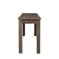Kitchen Bar Table With Storage Shelves Dark Oak Mdf