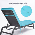 Outdoor Lounge Chair Cushion Replacement Patio Funiture Seat Cushion Chaise Lounge Cushion 1Pc Sky Blue Yes Lounge Blue Uv Resistant Frame Water Resistant Cushion American Design Polyester Polyester