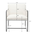 2 Sets 1 Case, Upholstered Hanging Armchair With Arm Pocket Metal Frame, Crushed Foamcushions And Skin Friendly Braid For Living Room And Bedroom. White Color White Foam Polyester