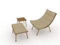 Chaise Lounge Chair With Table For Outdoor Indoor Wood Color Alloy Frame 380Lbs Capacity With Cushion Recliner For Camping Gaming Lunch Break Garden Party Sunbathing Wood Iron