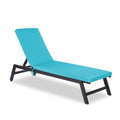 Outdoor Lounge Chair Cushion Replacement Patio Funiture Seat Cushion Chaise Lounge Cushion 1Pc Sky Blue Yes Lounge Blue Uv Resistant Frame Water Resistant Cushion American Design Polyester Polyester