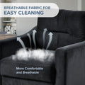 Couch Comfortable Sectional Couches And Sofas For Living Room Bedroom Office Small Space Black Velvet 1 Seat