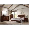 Rich Merlot Slatted Full Panel Bed Full Brown Wood Bedroom Transitional Kids Wood