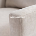 Large Swivel Chair, Upholstered Armchair, Modern Chair, Skin Friendly Gradient Color Linen Fabric, Comfortable To Sit. Suitable For Reception Living Room, Beige Beige Fabric