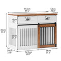 Heavy Duty Furniture Style Dog Cage Wooden Dog Cage Double Door Dog Cage Side Cabinet Dog Cage Dog Crate 44 1 2