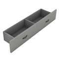 Queen Size Murphy Bed With Usb Port And A Large Drawer, Gray Gray Solid Wood Mdf