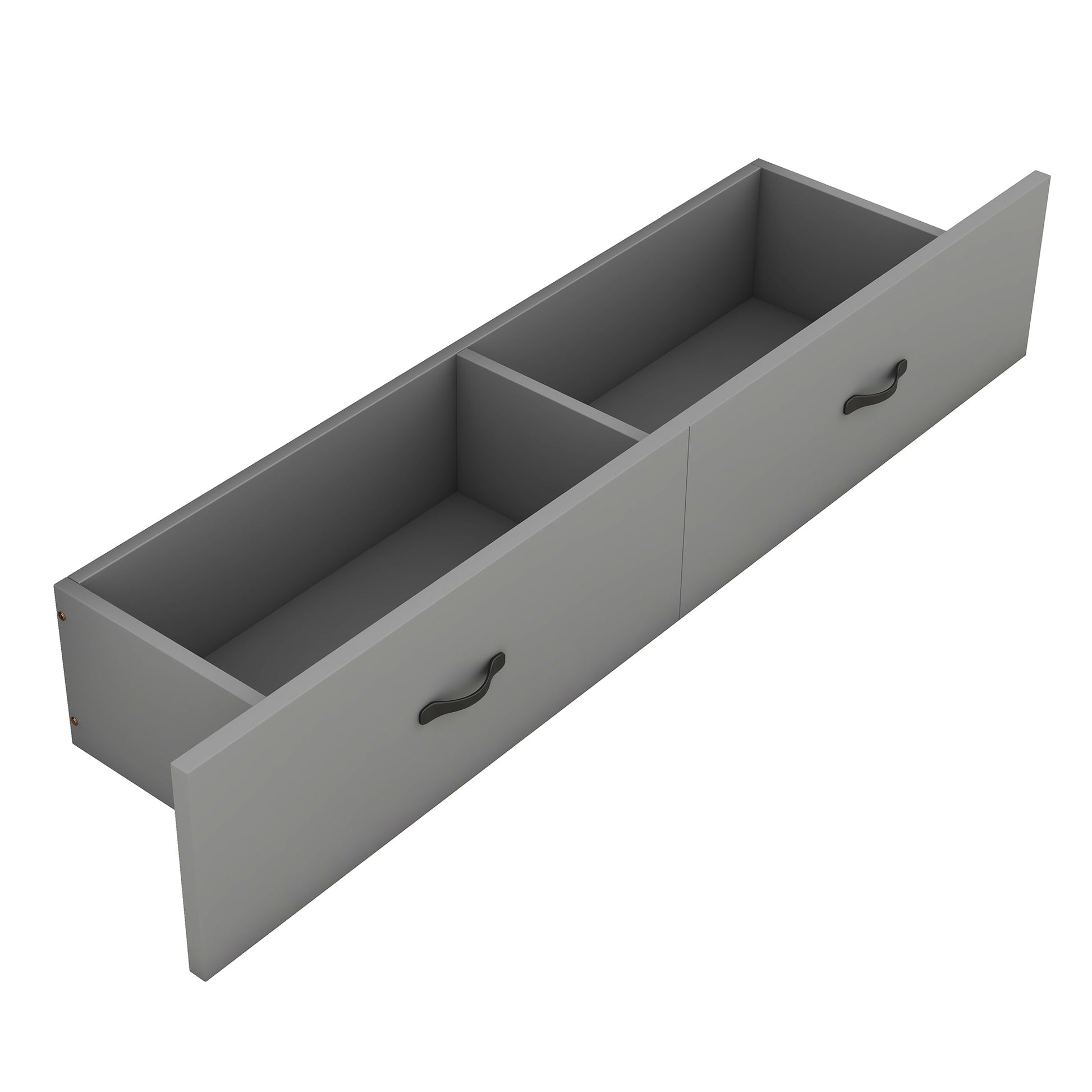 Queen Size Murphy Bed With Usb Port And A Large Drawer, Gray Gray Solid Wood Mdf