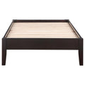 Cappuccino Queen Platform Bed Twin Brown Wood Bedroom Transitional Pine Bed Frame Wood