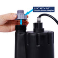 Submersible Water Pump, 1 4Hp 2000Gph Thermoplastic Utility Pump Portable Electric Water Pump Sump Pump, With 10 Feet Power Cord. Black Abs